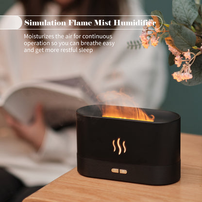 Aroma Diffuser With Flame Light Mist Humidifier